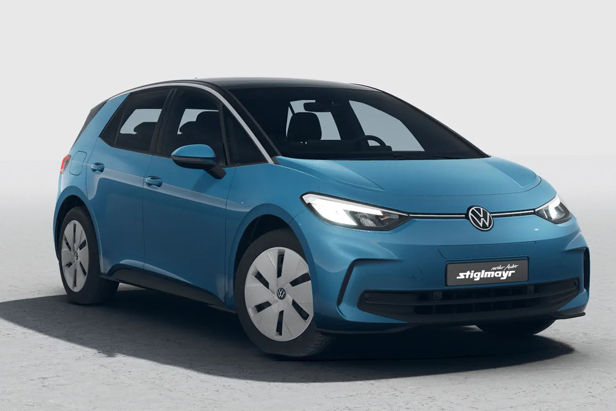 Der VW ID.3 Pure in Costa Azul Metallik Schwarz