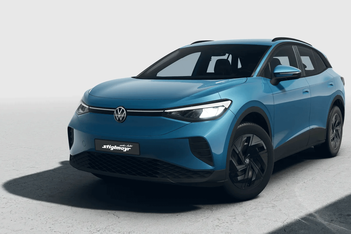 Bild zeigt den ID.4 Pro  210 kW (286 PS) 77 kWh 1-Gang-Automatik in Costa Azul Metallic