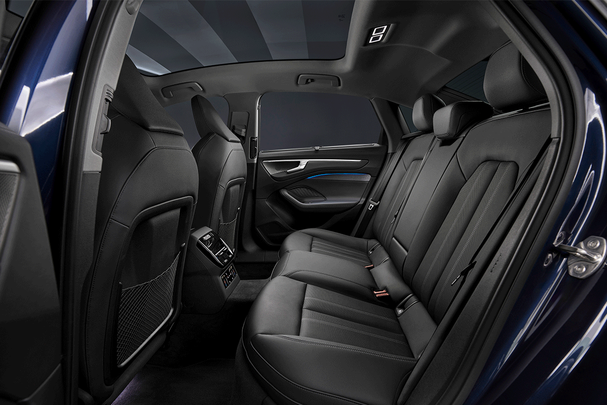 Innenansicht hinten der neuen Audi A6 Limousine