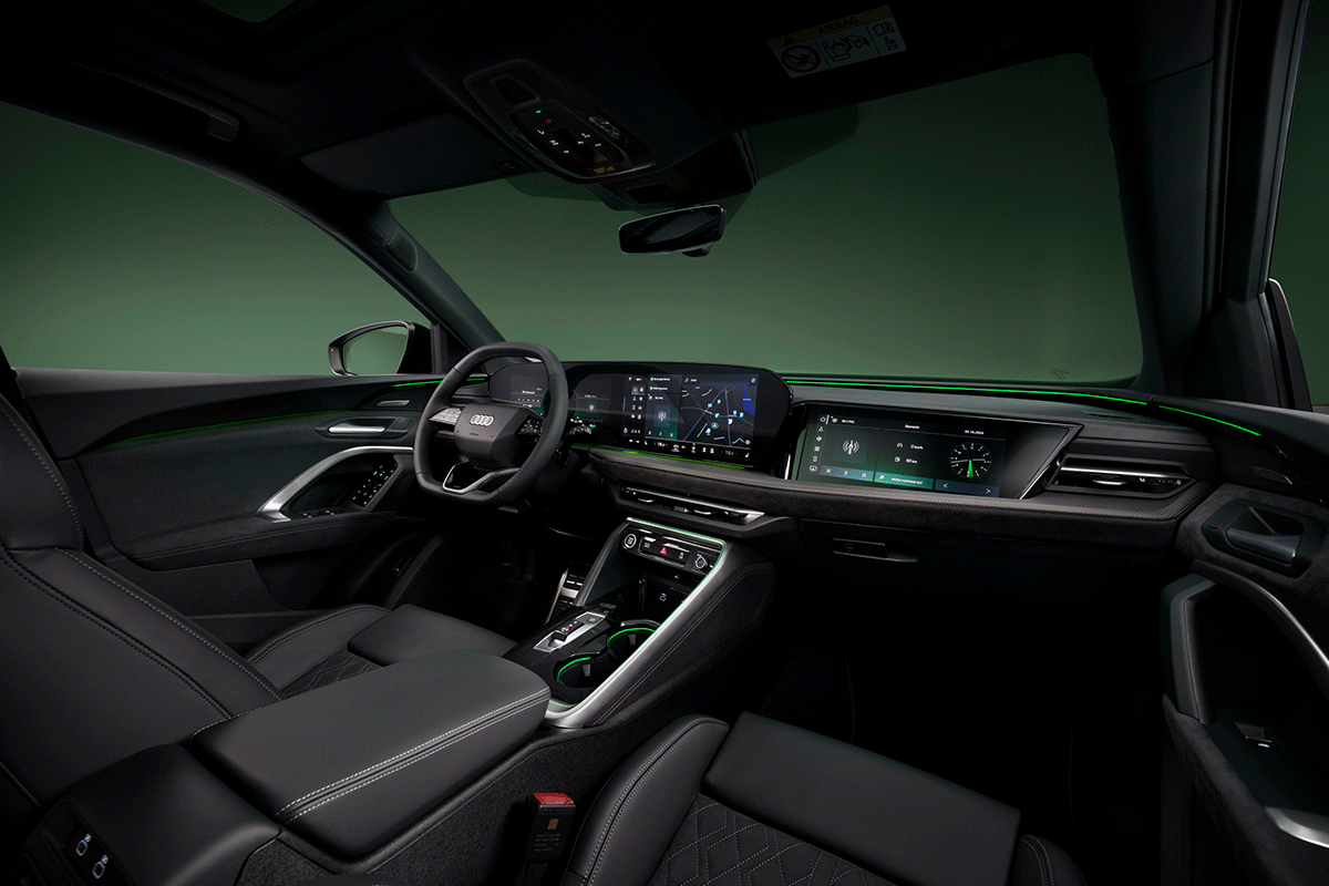 Innenansicht des neuen Audi Q5 Sportback