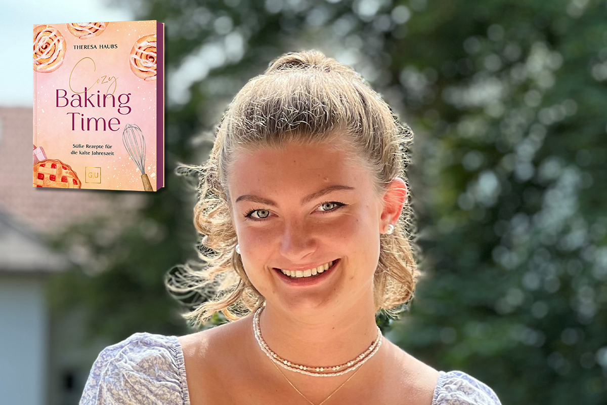 Theresa Haubs mit ihrem Backbuch