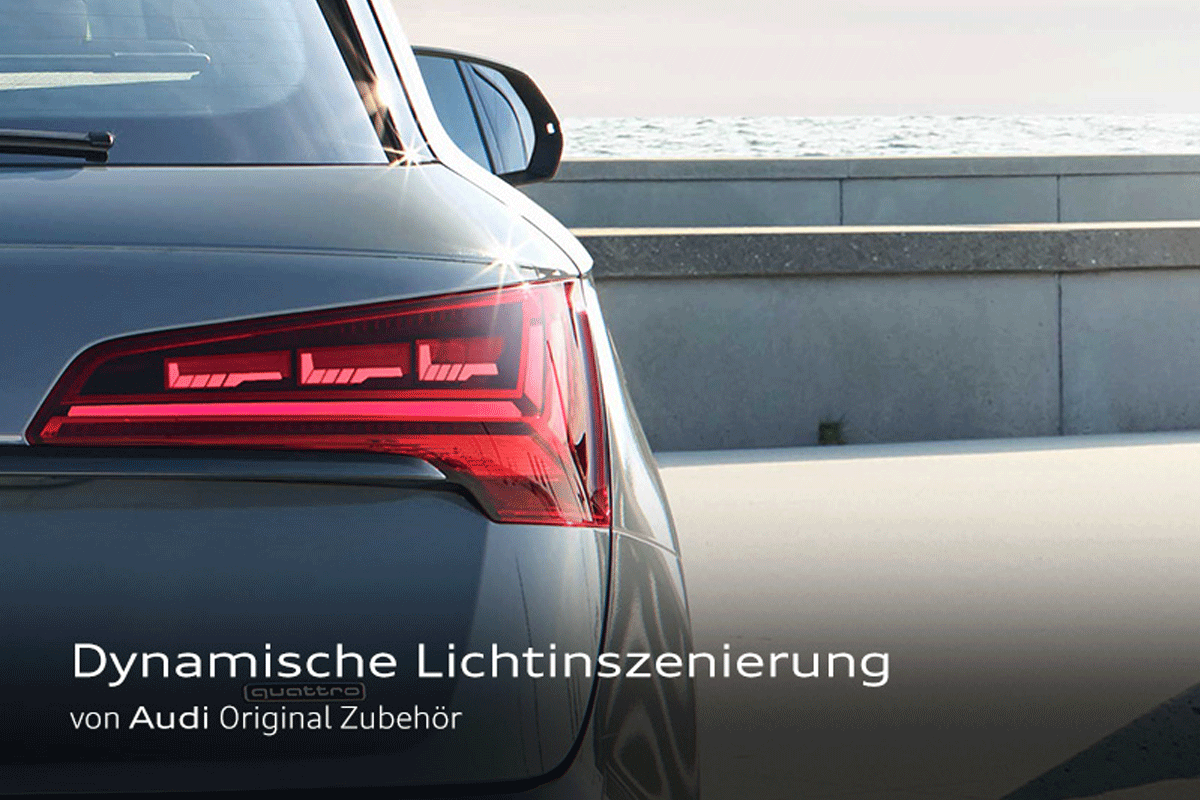 Audi Original Teile_Dynamische Lichtinszenierungen