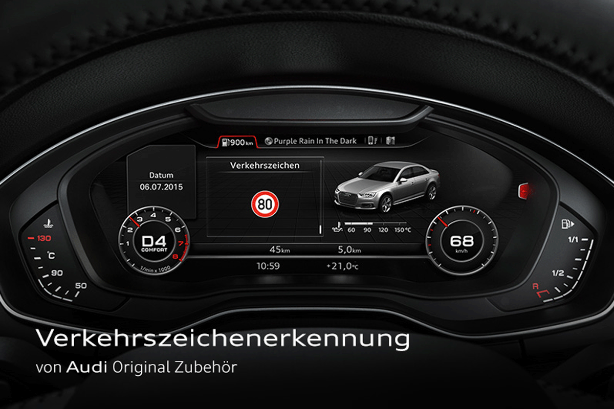 Audi Original Teile_Verkehrszeicheneerkennung