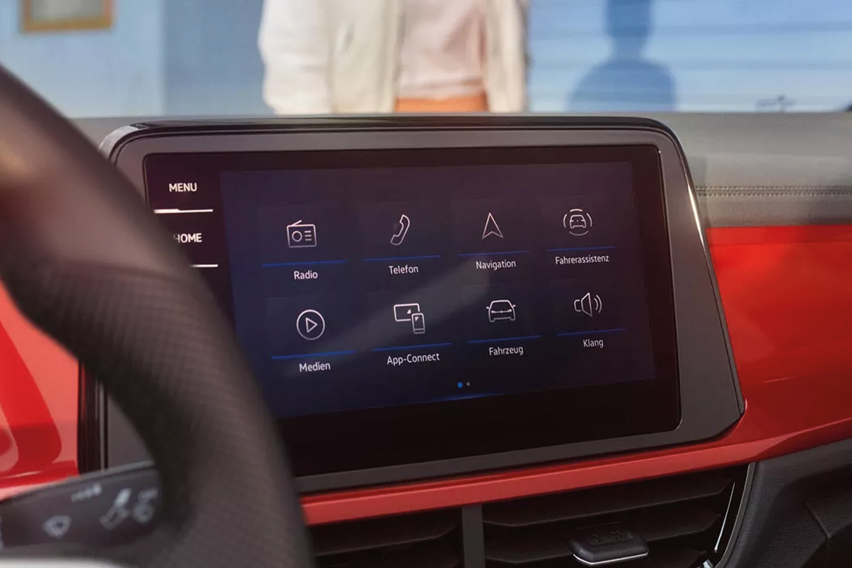 Infotainmentansicht des T-Roc Cabrio