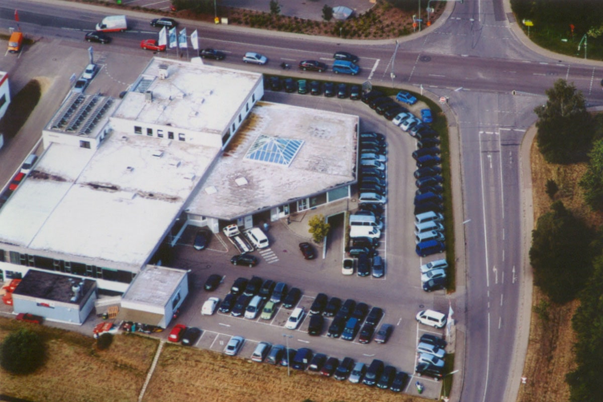 Audi Terminal in Pfaffenhofen von oben Fotografiert.